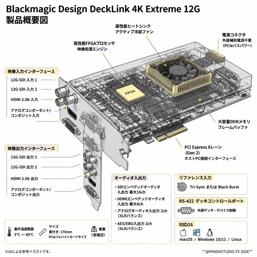 Blackmagic Design DeckLink 4K Extreme 12G スペック