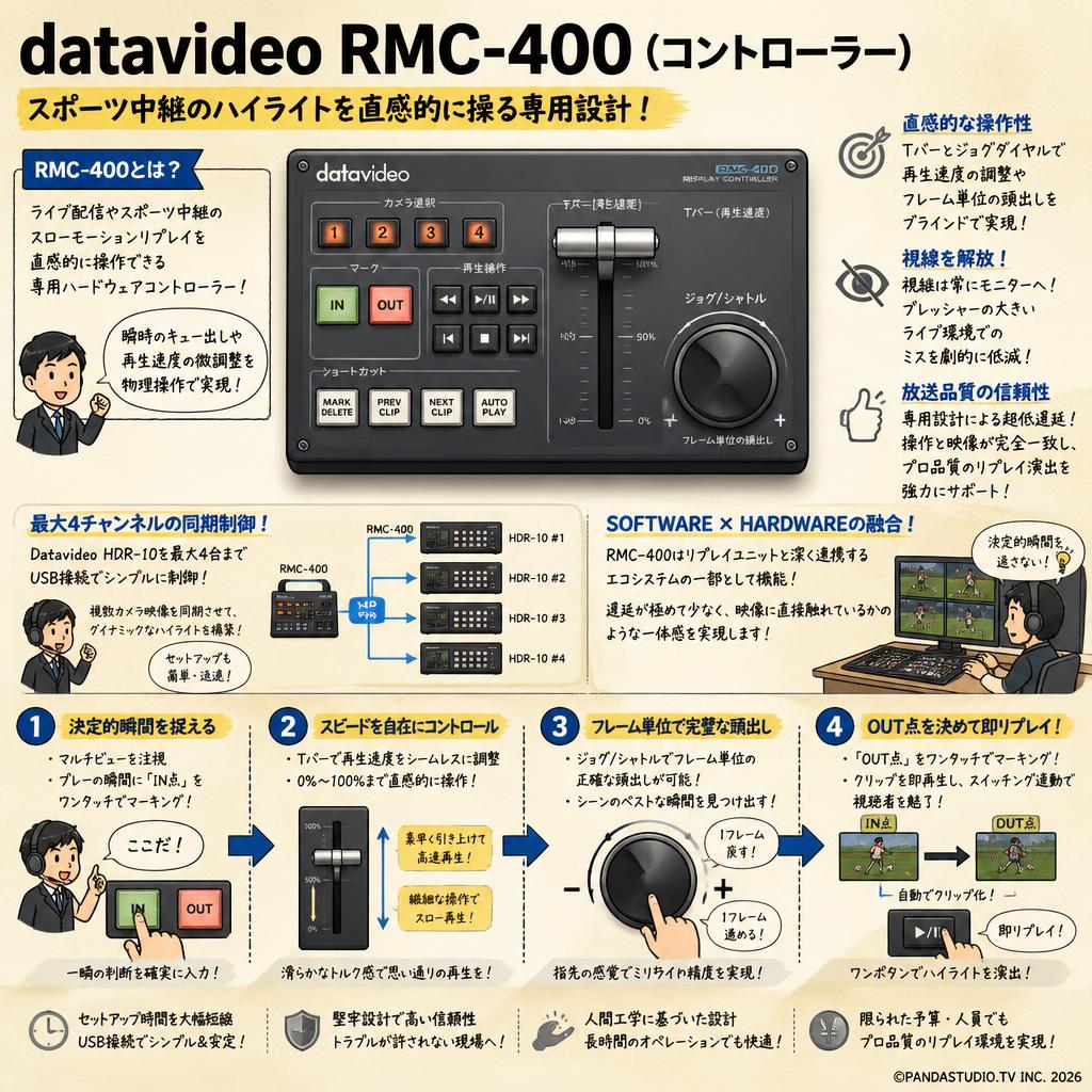 datavideo RMC-400（コントローラー） 概要