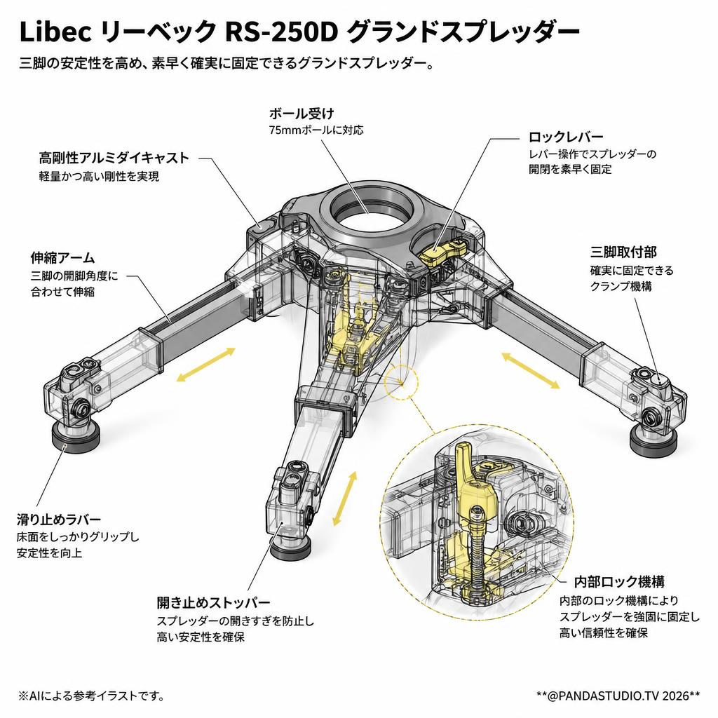 Libec リーベック RS-250D グランドスプレッダー スペック