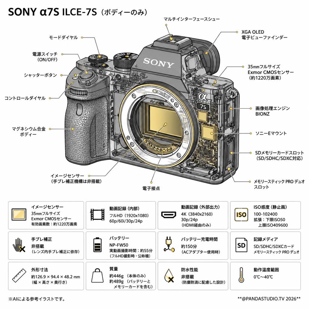 SONY α7S ILCE-7S（ボディーのみ） スペック