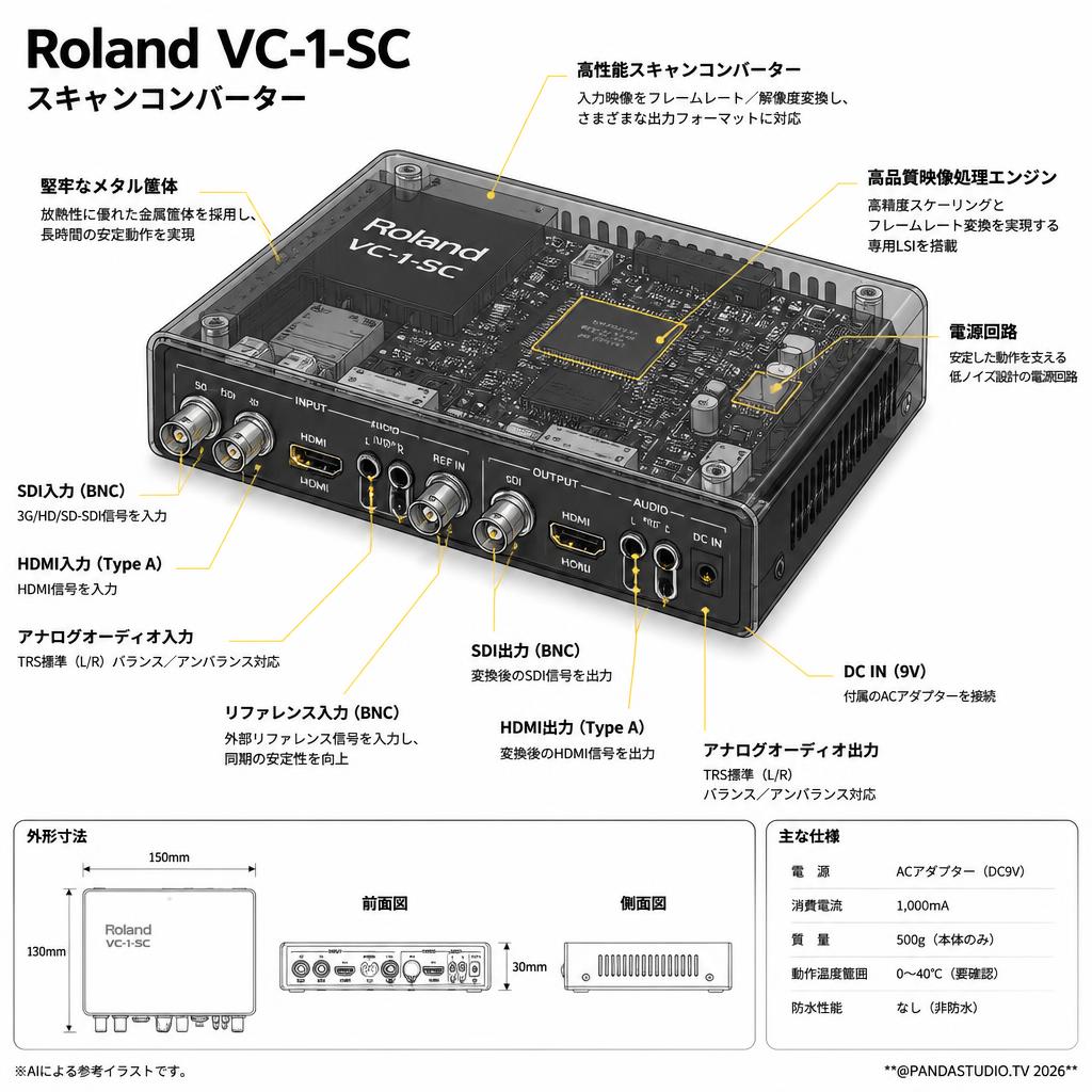 Roland VC-1-SC スペック