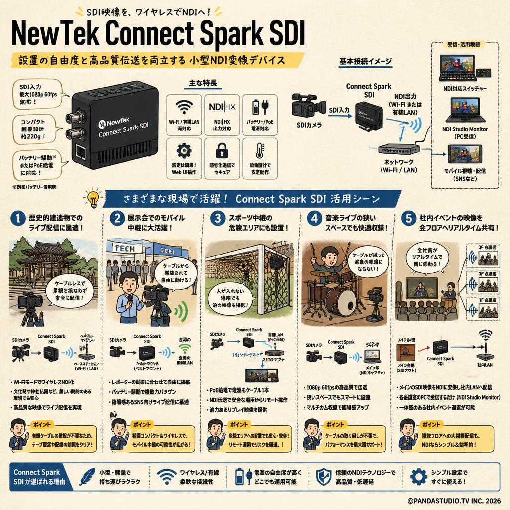 NewTek Connect Spark SDI 用途