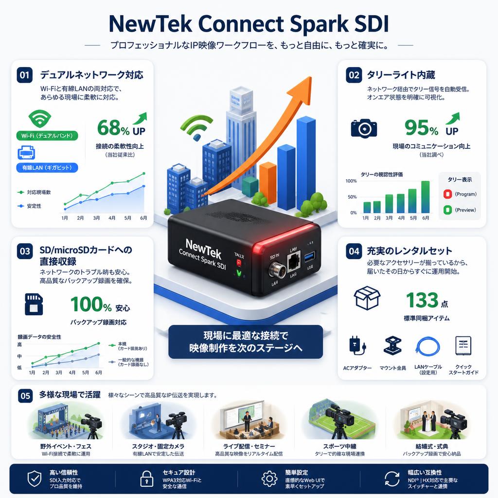 NewTek Connect Spark SDI セールスポイント
