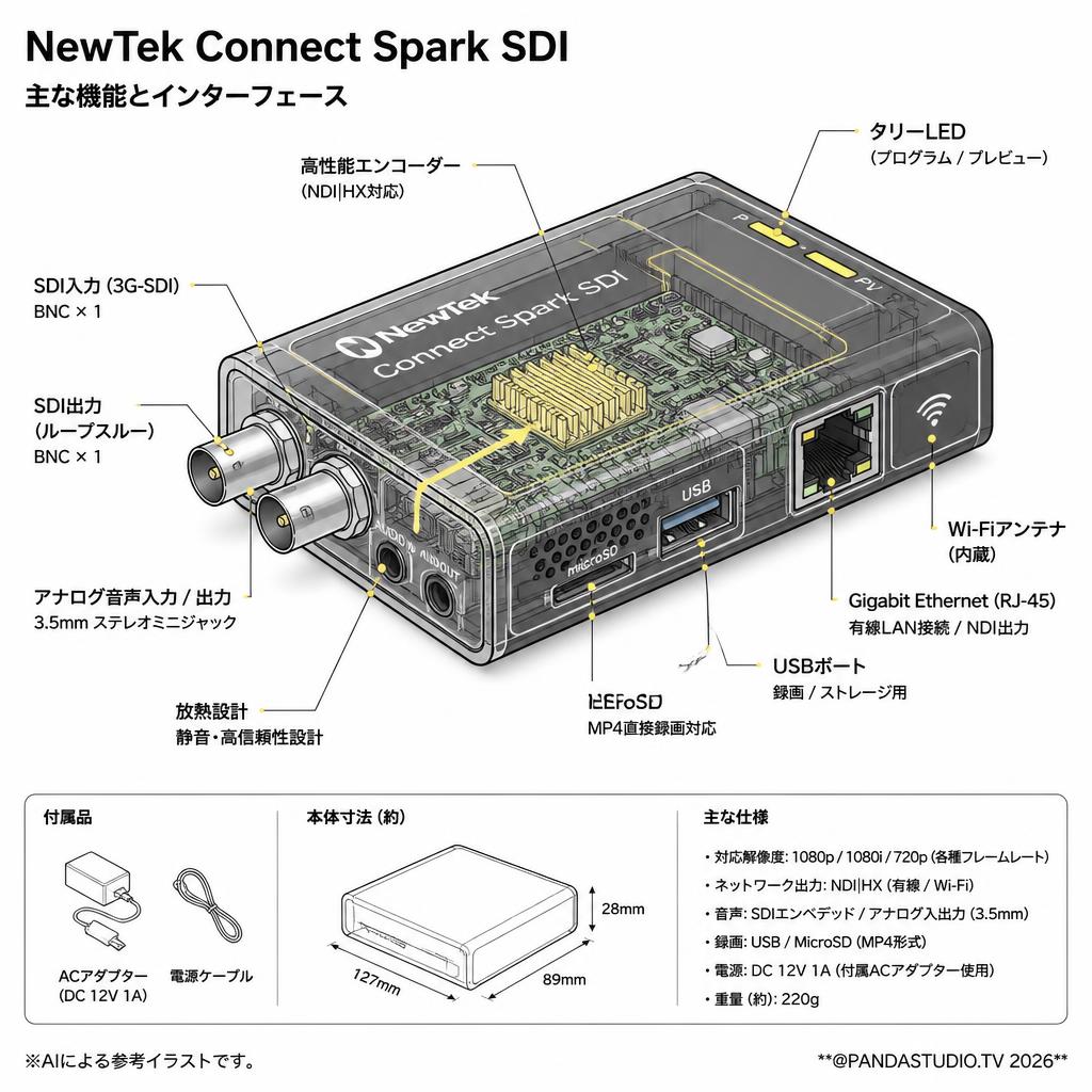 NewTek Connect Spark SDI スペック