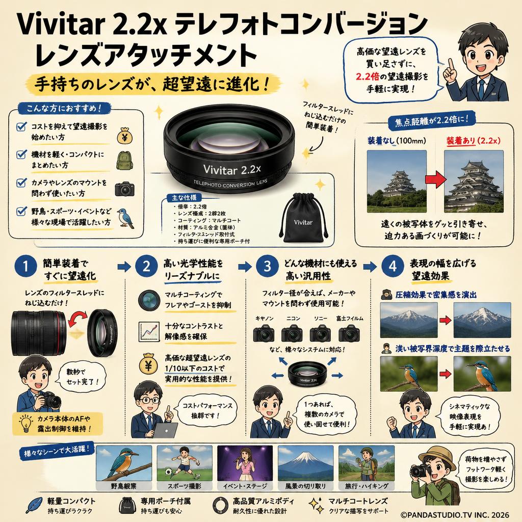 Vivitar 2.2x Telephoto Conversion Lens Attachment 概要