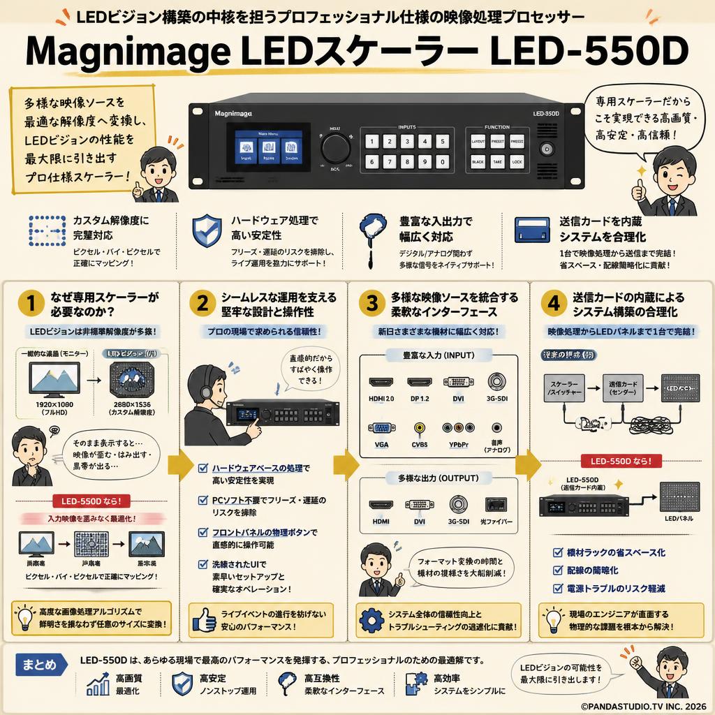 Magnimage LEDスケーラー LED-550D 概要