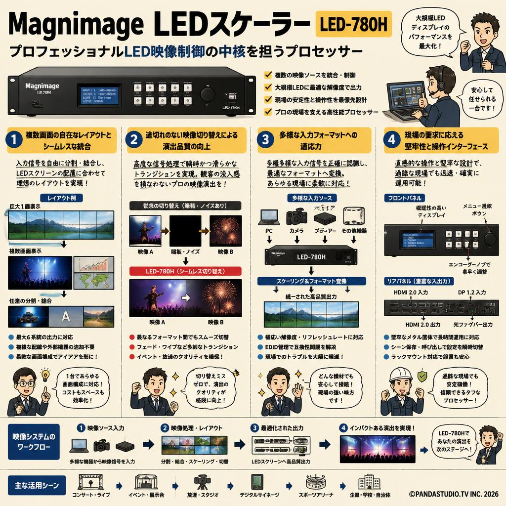 Magnimage LEDスケーラー LED-780H 概要