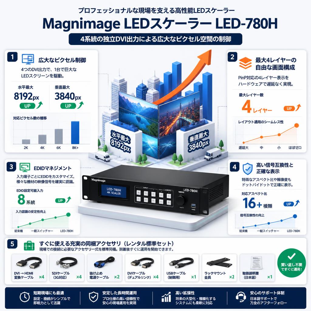 Magnimage LEDスケーラー LED-780H セールスポイント
