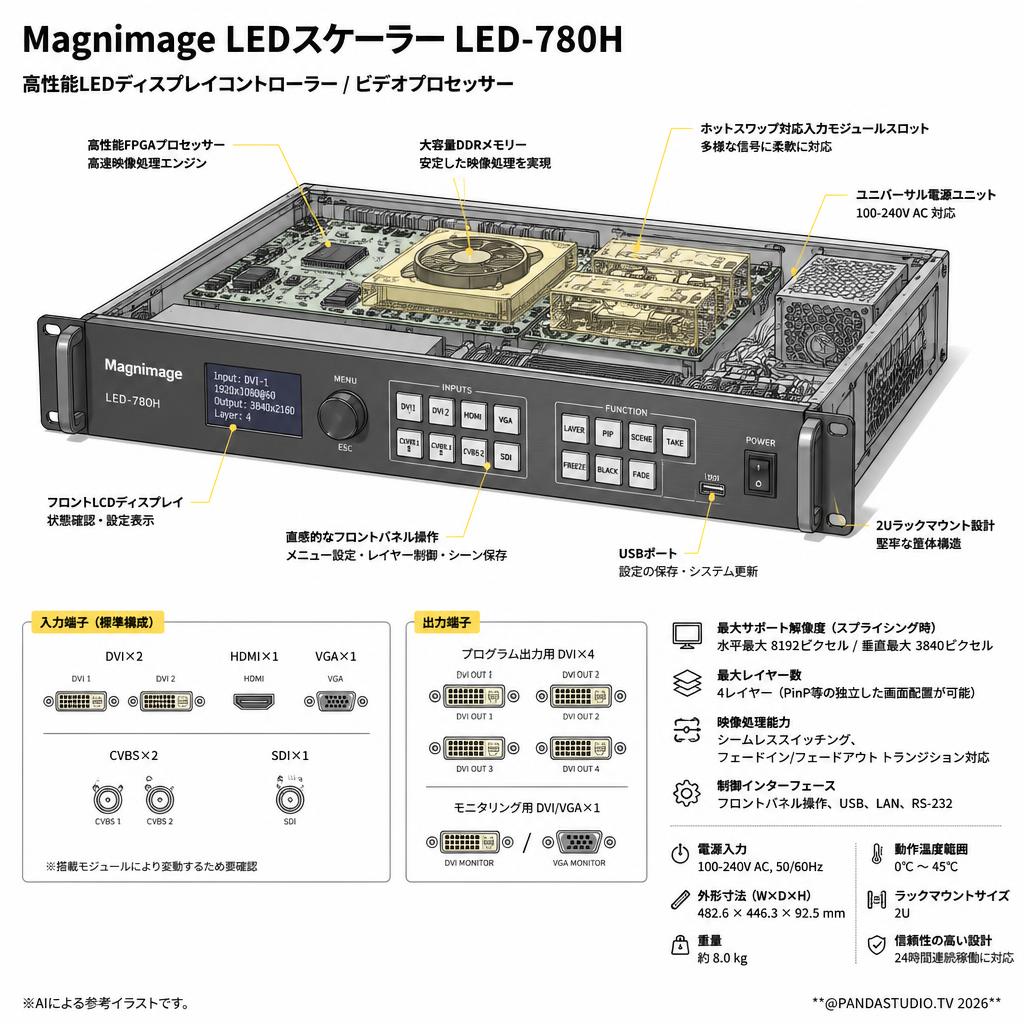 Magnimage LEDスケーラー LED-780H スペック