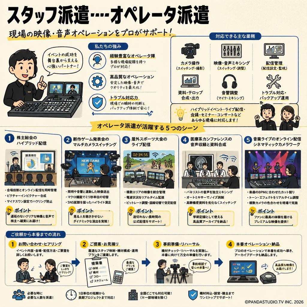 スタッフ派遣---オペレータ派遣 用途