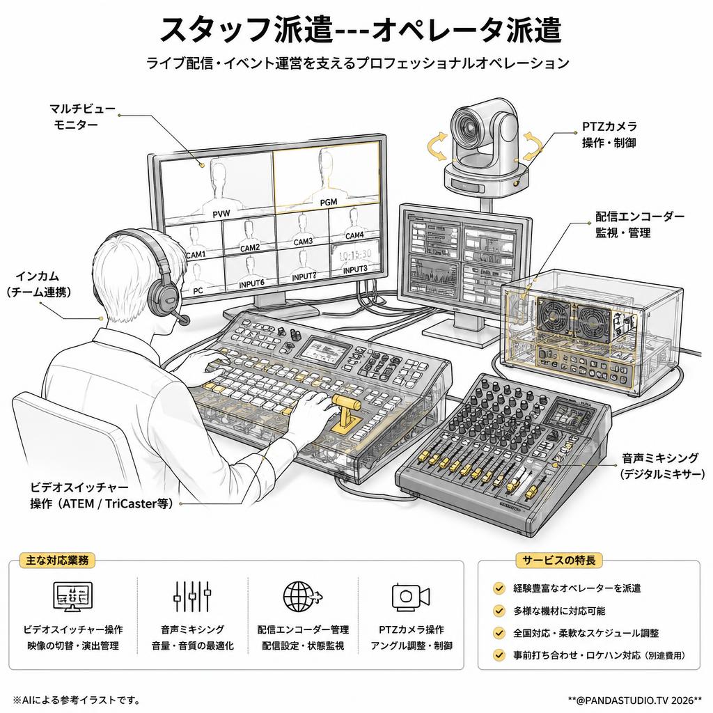 スタッフ派遣---オペレータ派遣 スペック