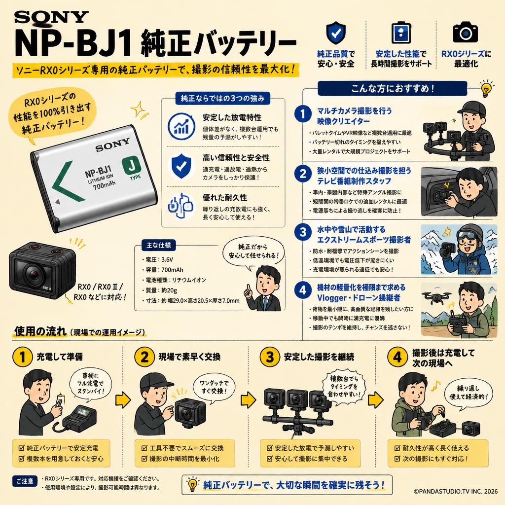 SONY NP-BJ1 純正バッテリー おもな対象のお客様