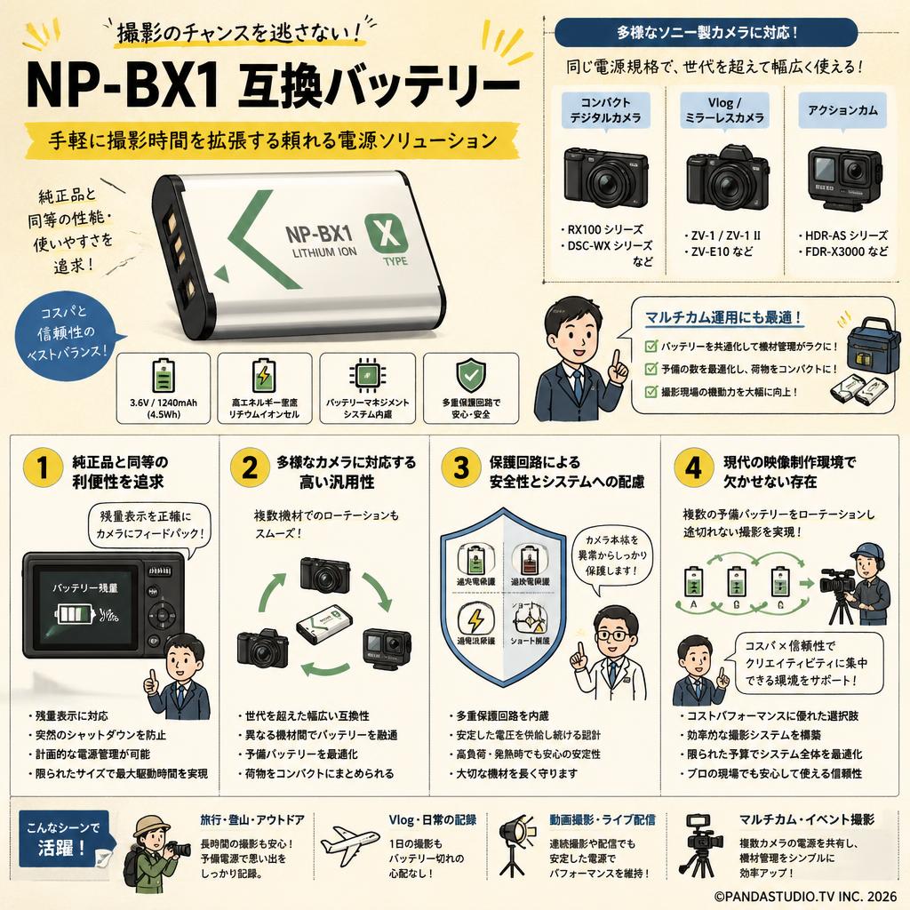 NP-BX1 互換バッテリー 概要