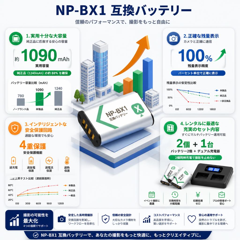 NP-BX1 互換バッテリー セールスポイント