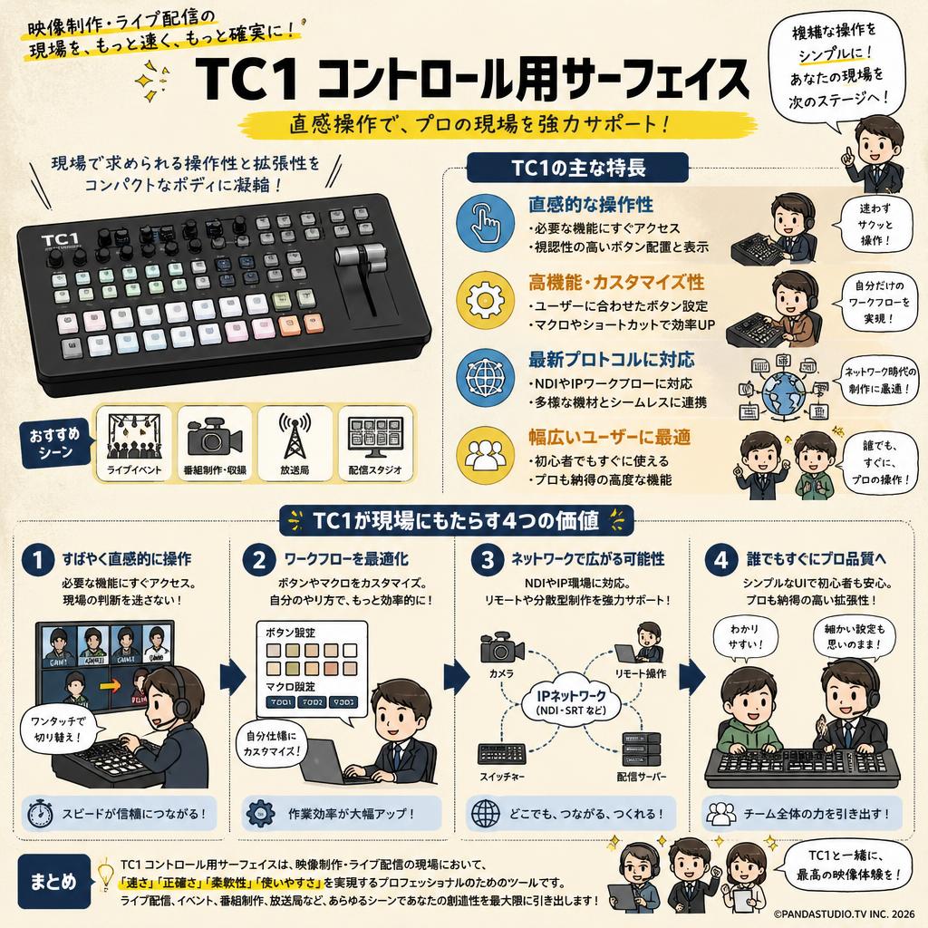 TC1 コントロール用サーフェイス 概要