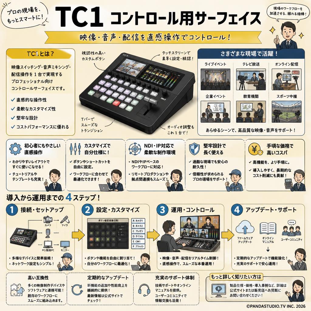 TC1 コントロール用サーフェイス FAQ（よくある質問と答え）