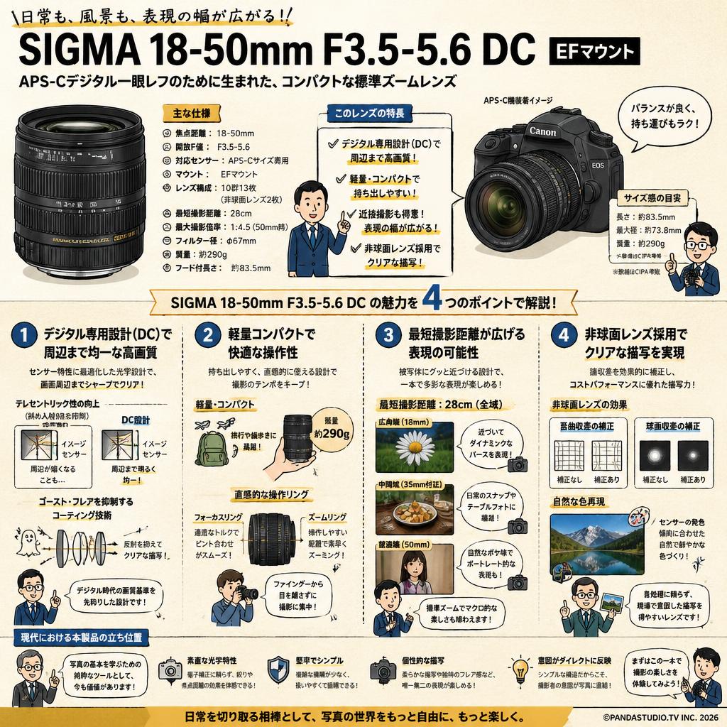 SIGMA 18-50mm F3.5-5.6 DC EFマウント 概要