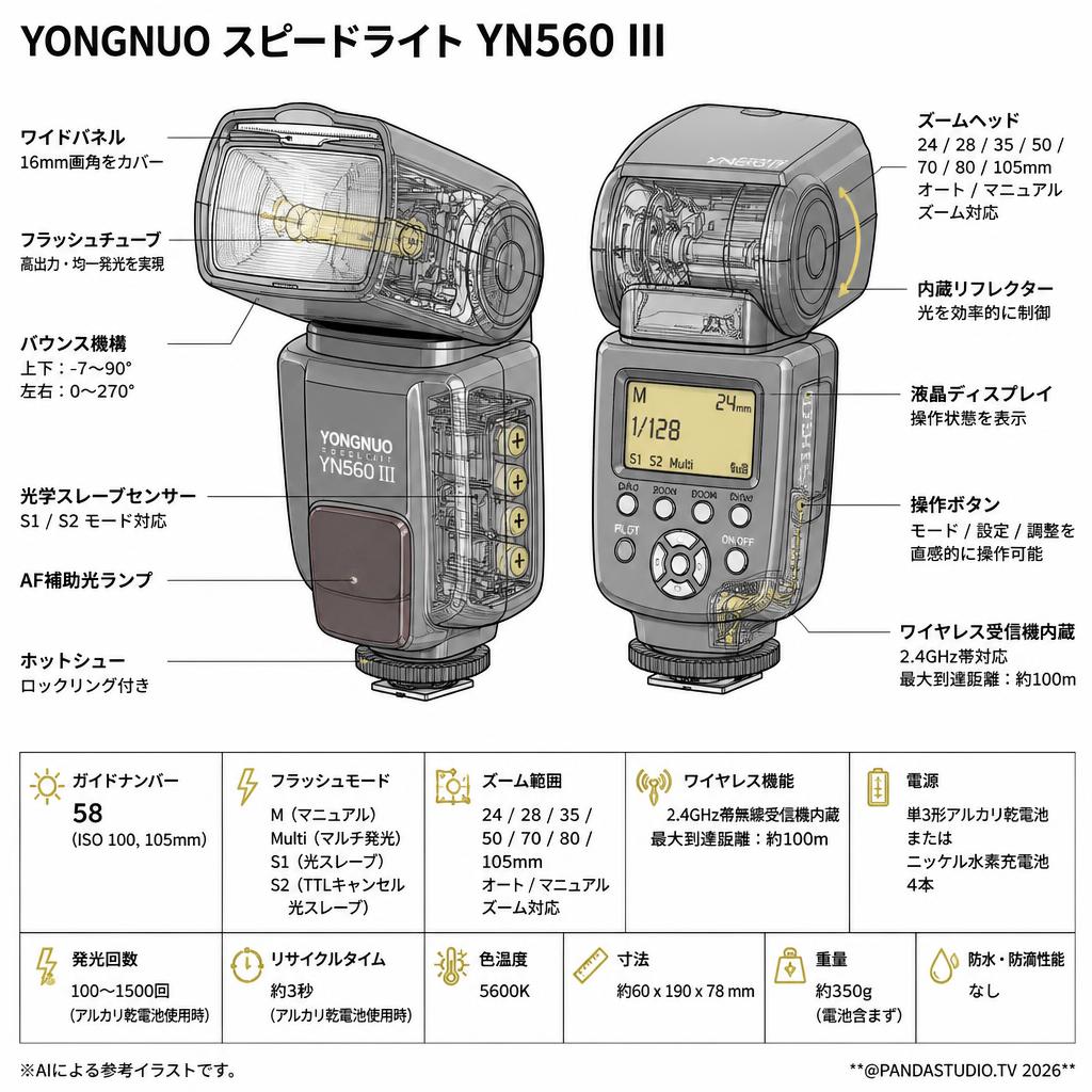 Yongnuo  Speedlight YN560 III スペック