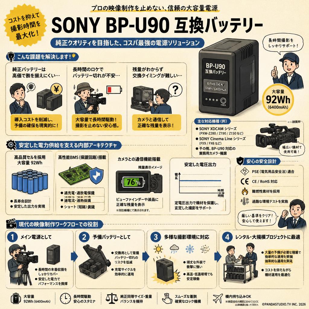 SONY BP-U90 互換バッテリー 概要