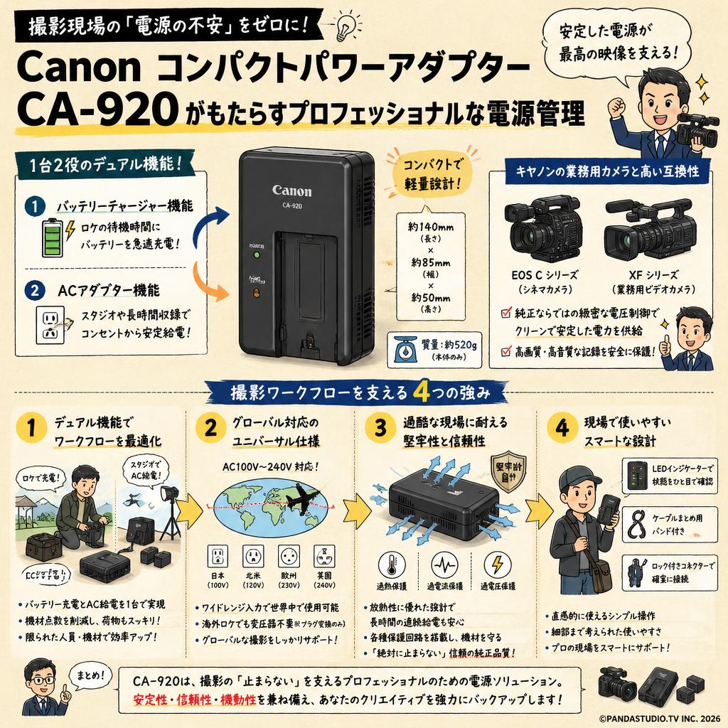 Canon コンパクトパワーアダプター CA-920 概要