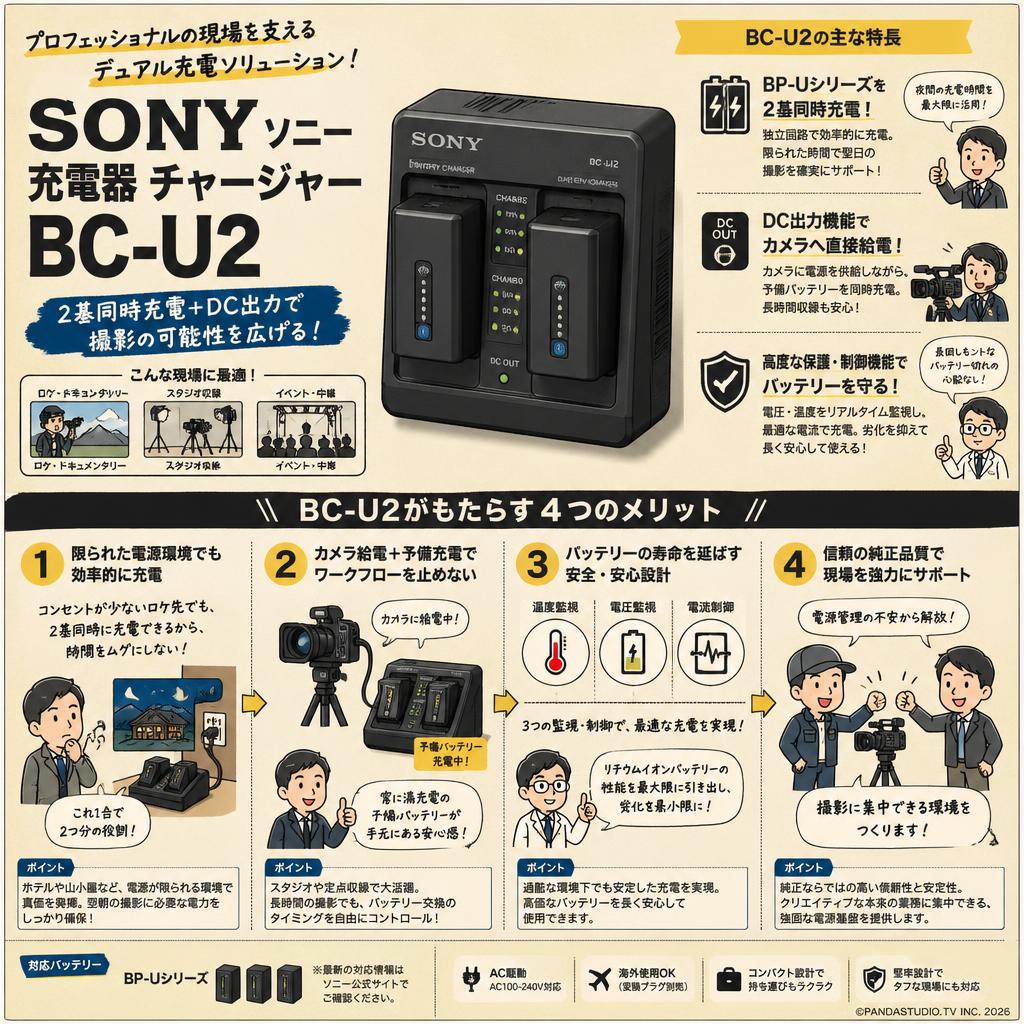 SONY ソニー 充電器 チャージャー BC-U2 概要