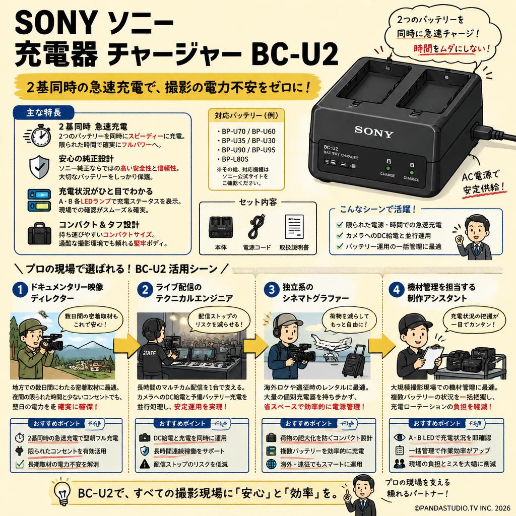 SONY ソニー 充電器 チャージャー BC-U2 おもな対象のお客様