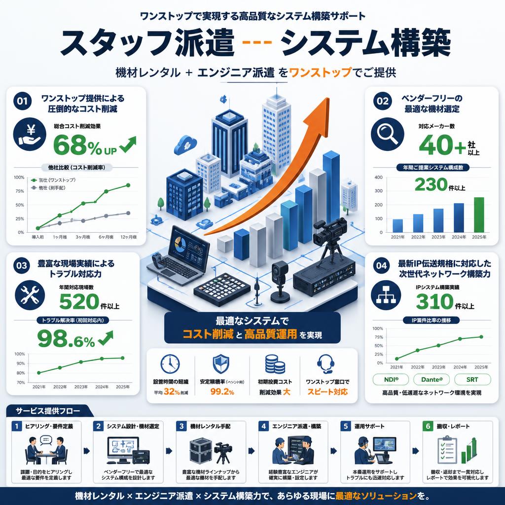 スタッフ派遣---システム構築 セールスポイント