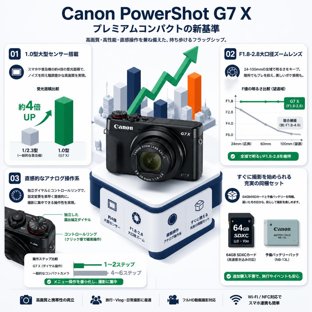 Canon PowerShot G7 X セールスポイント