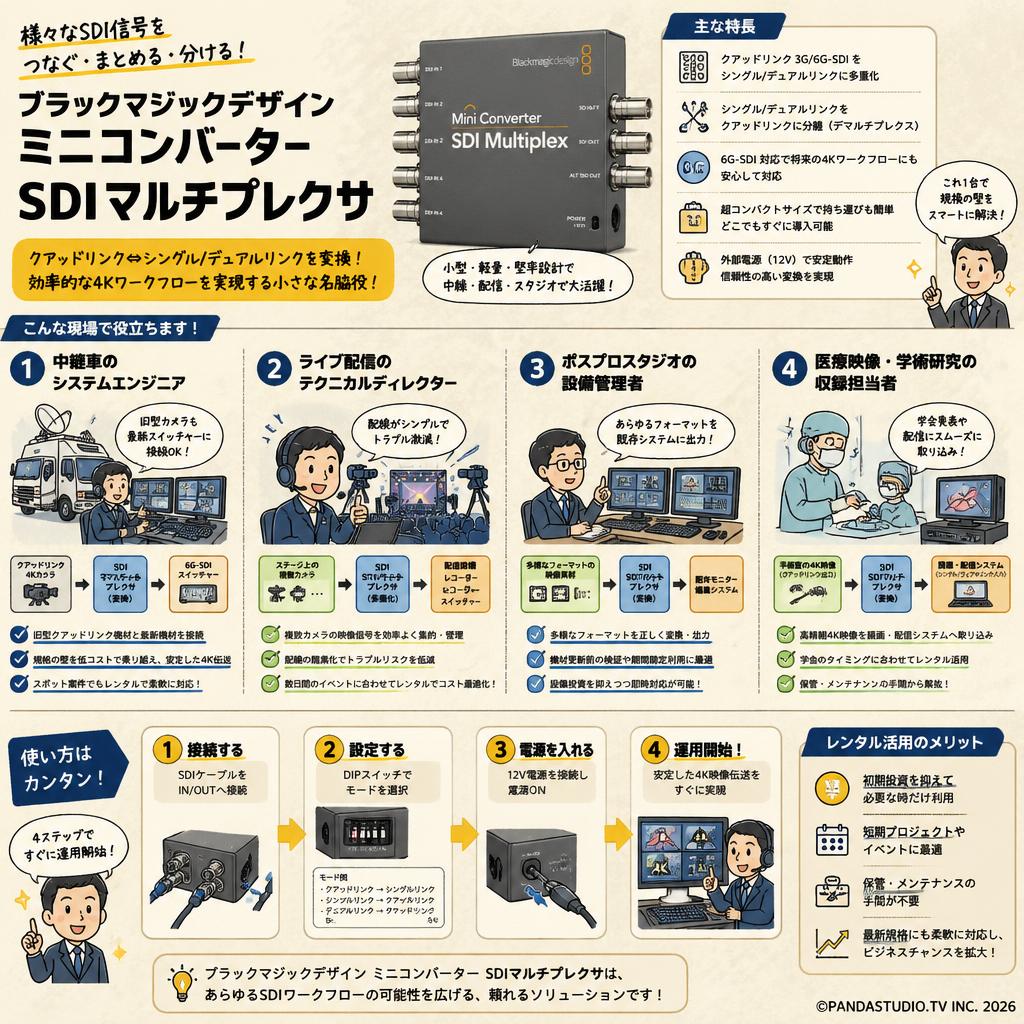 Blackmagic Design Mini Converter SDI Multiplex おもな対象のお客様