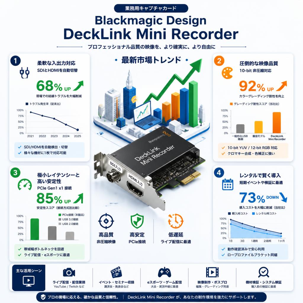 Blackmagic Design DeckLink  Mini Recorder セールスポイント