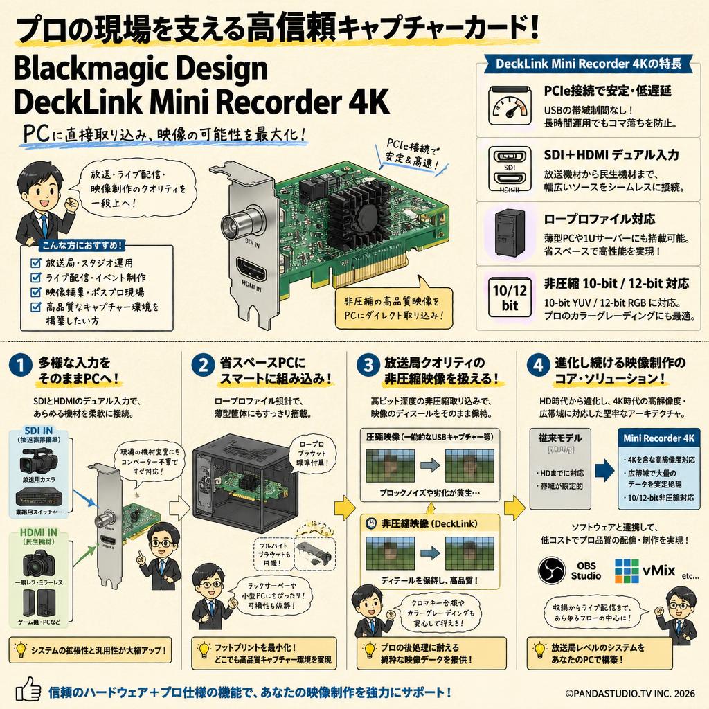 Blackmagic Design DeckLink Mini Recorder 4K 概要