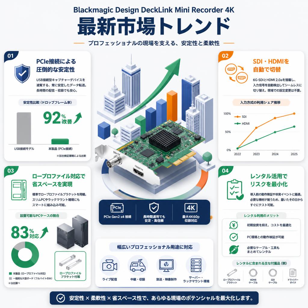 Blackmagic Design DeckLink Mini Recorder 4K セールスポイント