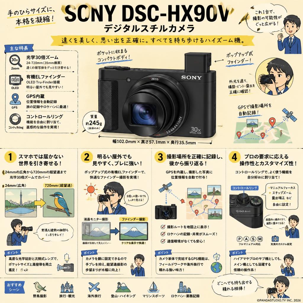SONY DSC-HX90V デジタルスチルカメラ 概要