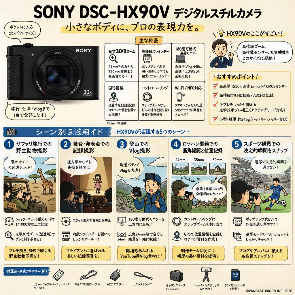SONY DSC-HX90V デジタルスチルカメラ 用途