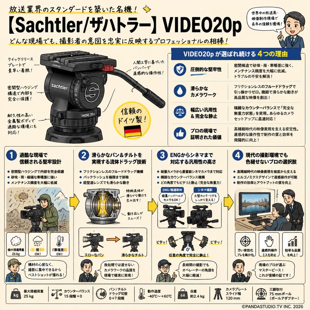 【Sachtler/ザハトラー】VIDEO20p 概要