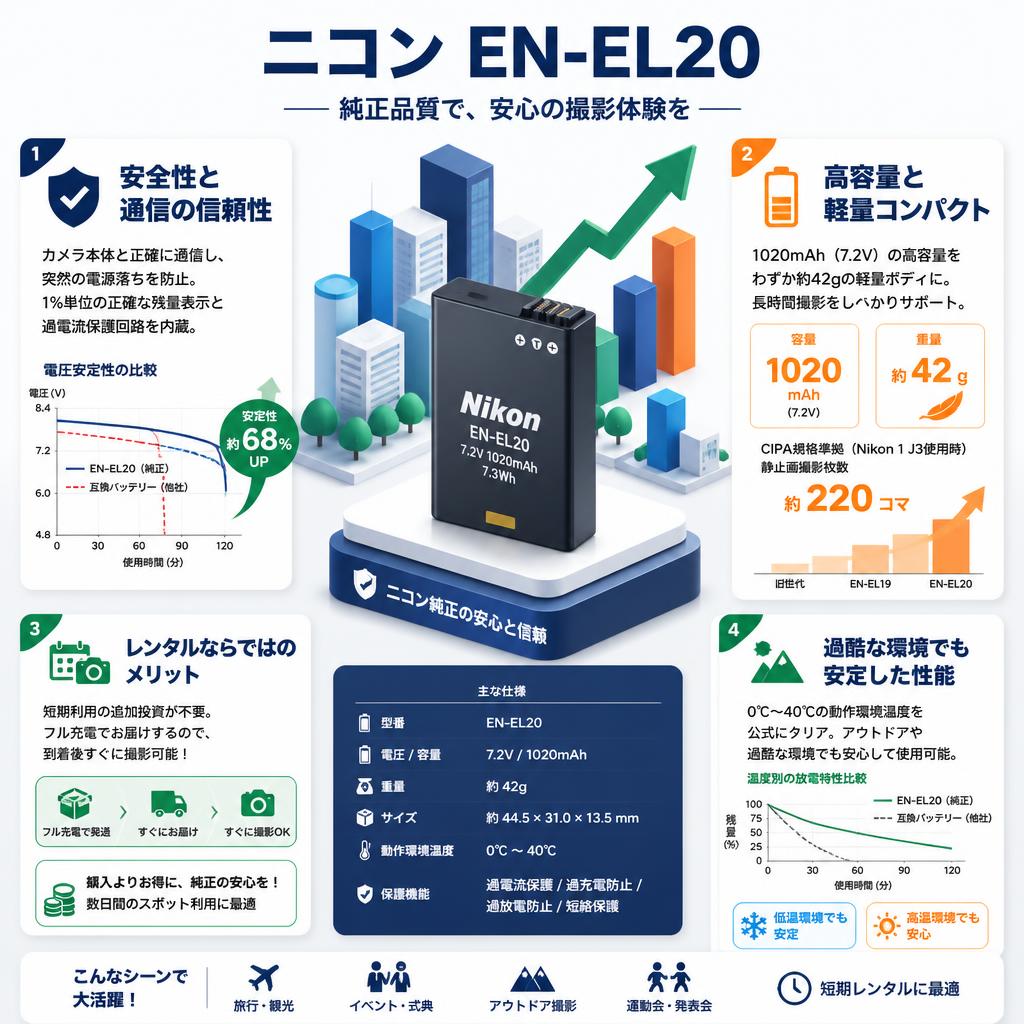 ニコン  EN-EL20 セールスポイント