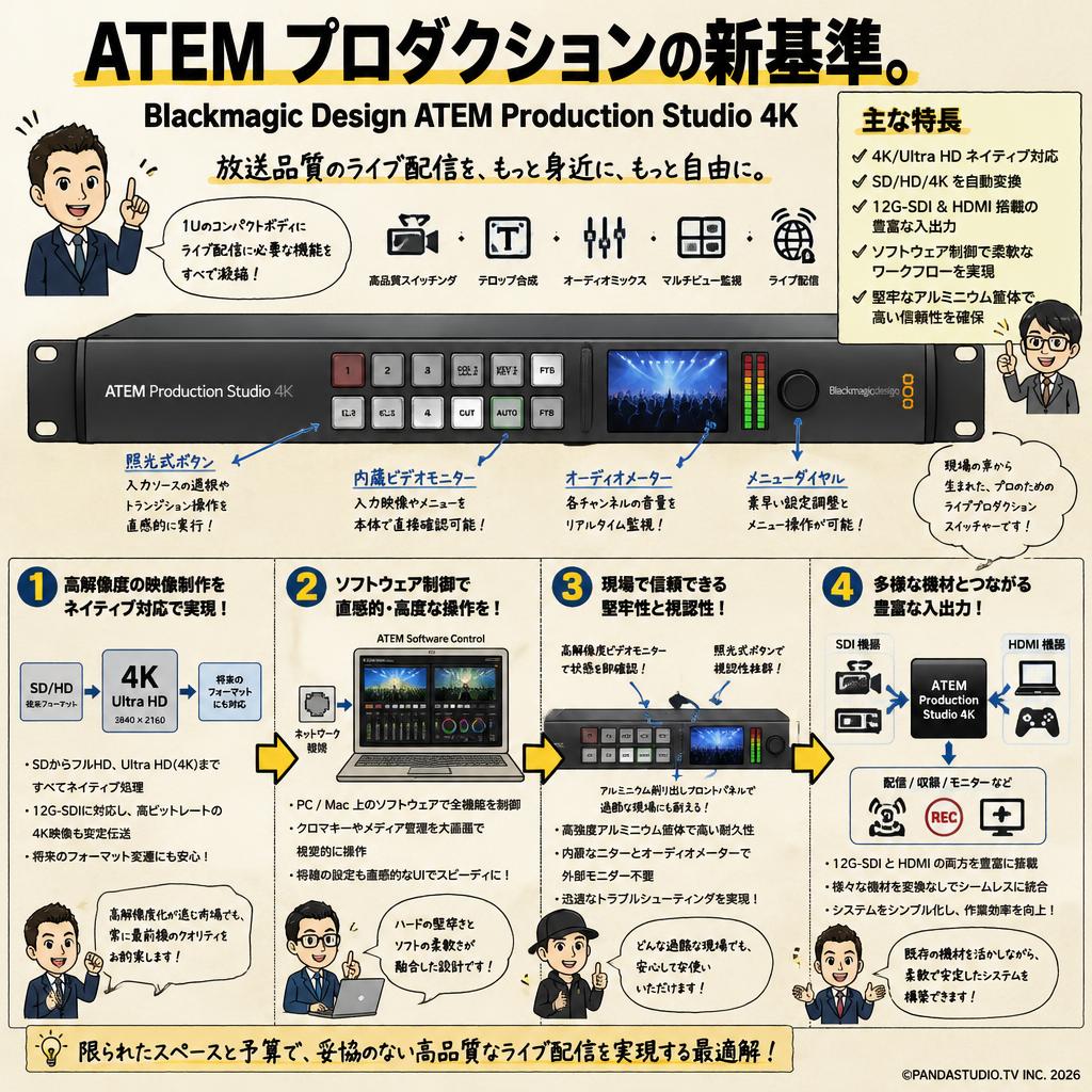Blackmagic Design ATEM  Production Studio 4K 概要