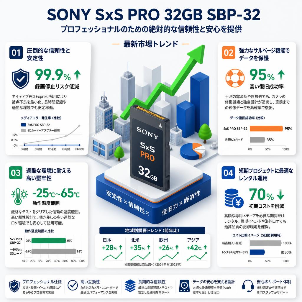 SONY SxS PRO 32GB SBP-32 セールスポイント