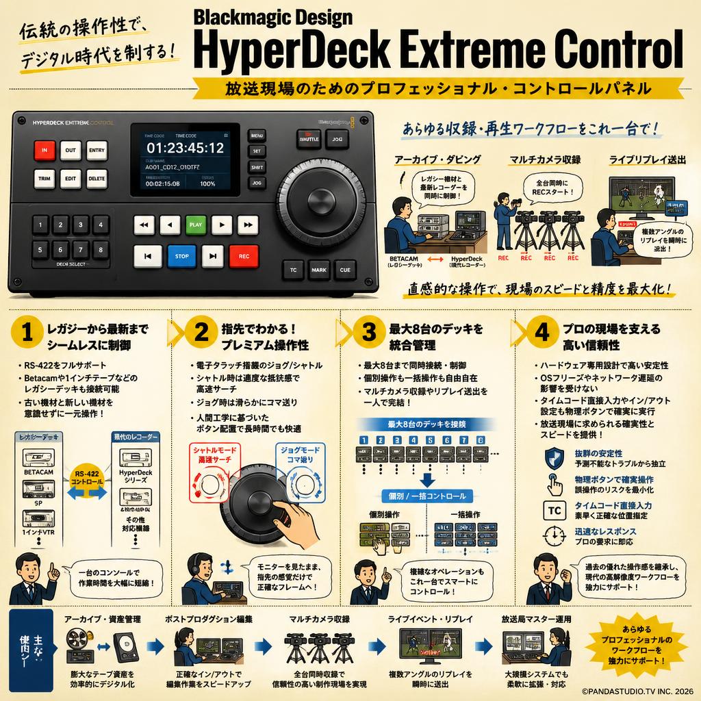 Blackmagic Design HyperDeck Extreme Control 概要