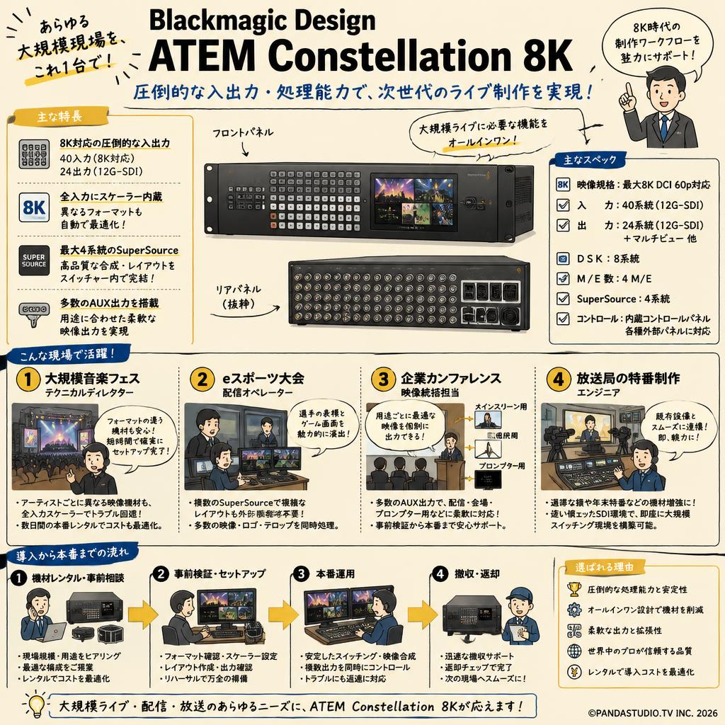 Blackmagic Design ATEM Constellation 8K おもな対象のお客様