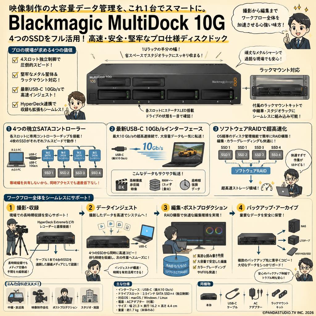 Blackmagic Design Blackmagic MultiDock 10G 概要