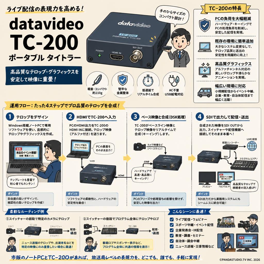 datavideo TC-200 概要