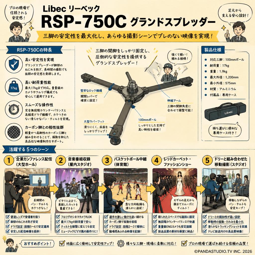 Libec リーベック RSP-750C グランドスプレッダー 用途