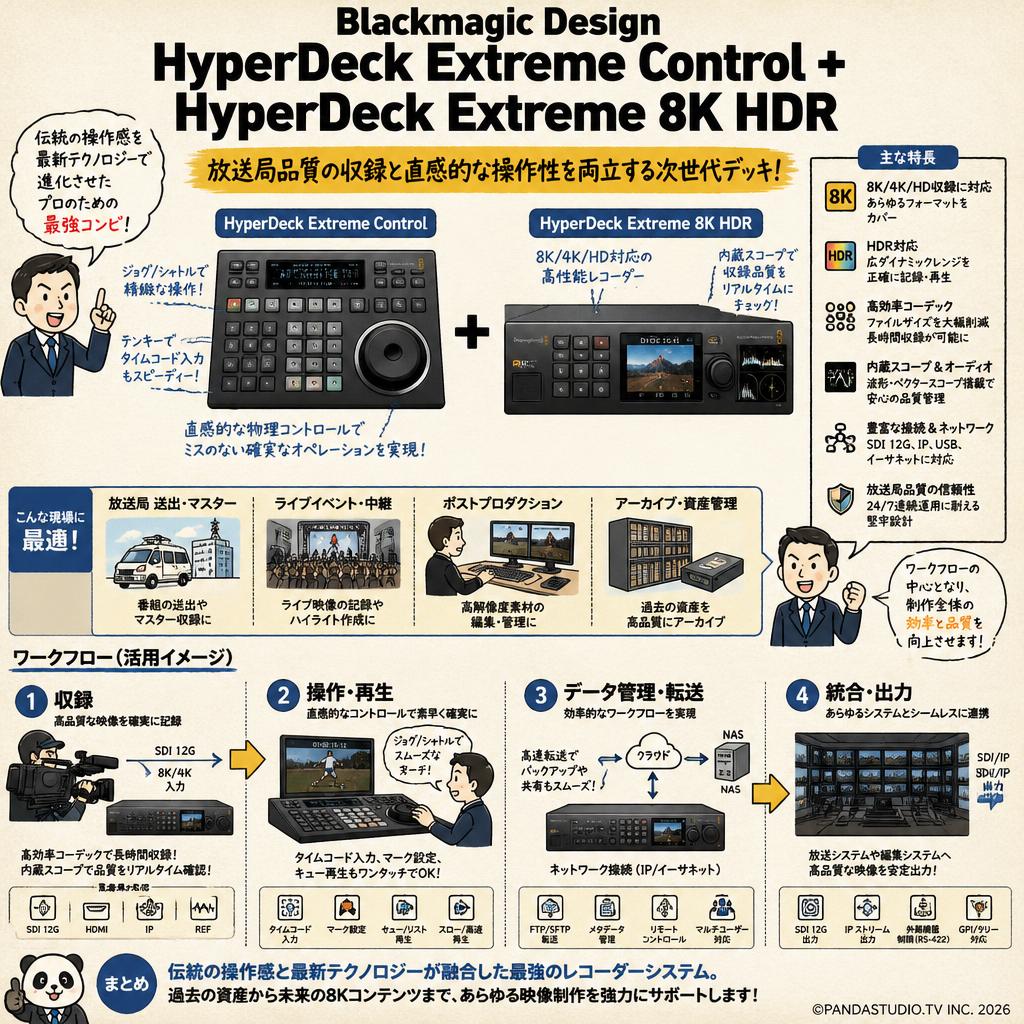 Blackmagic Design HyperDeck Extreme Control ＋ HyperDeck Extreme