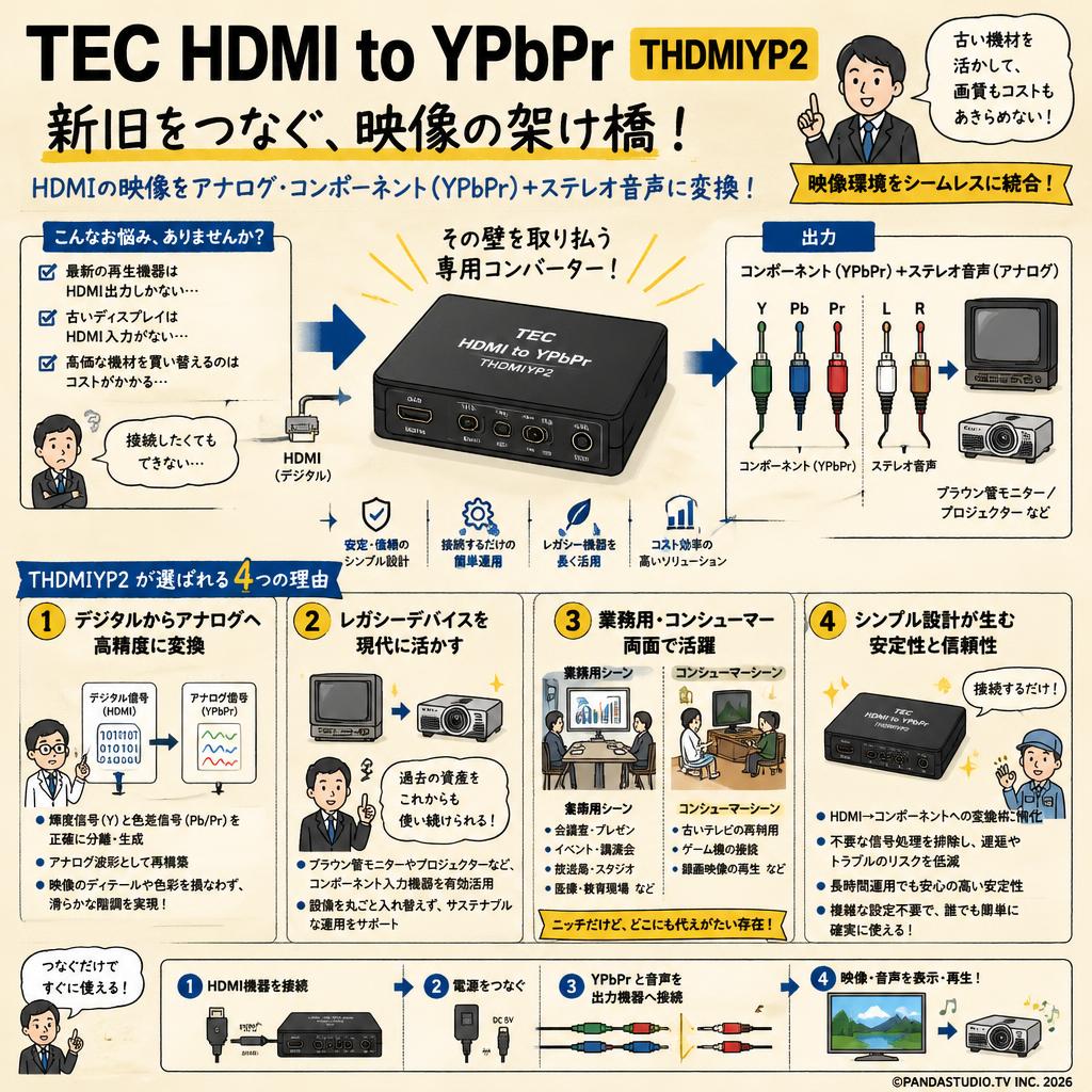 TEC HDMI to YPbPr THDMIYP2 概要