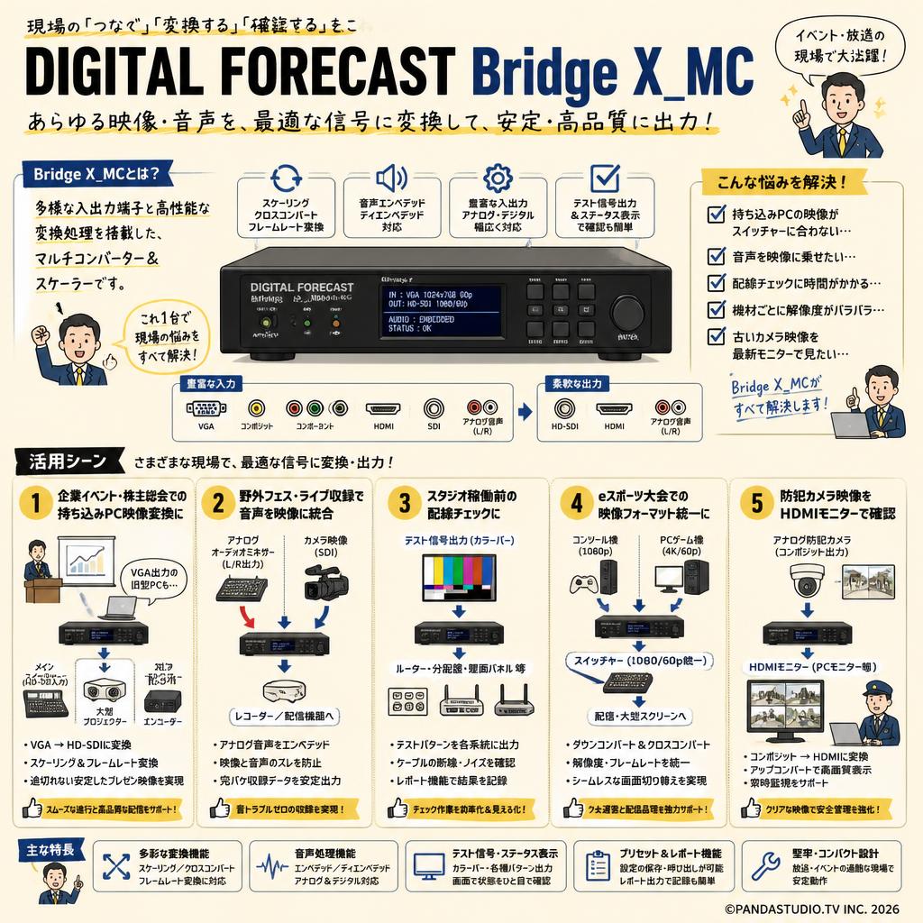 DIGITAL FORECAST Bridge X_MC 用途