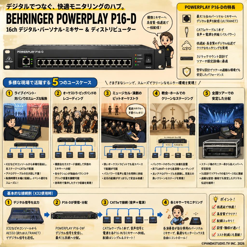 BEHRINGER POWERPLAY P16-D 用途