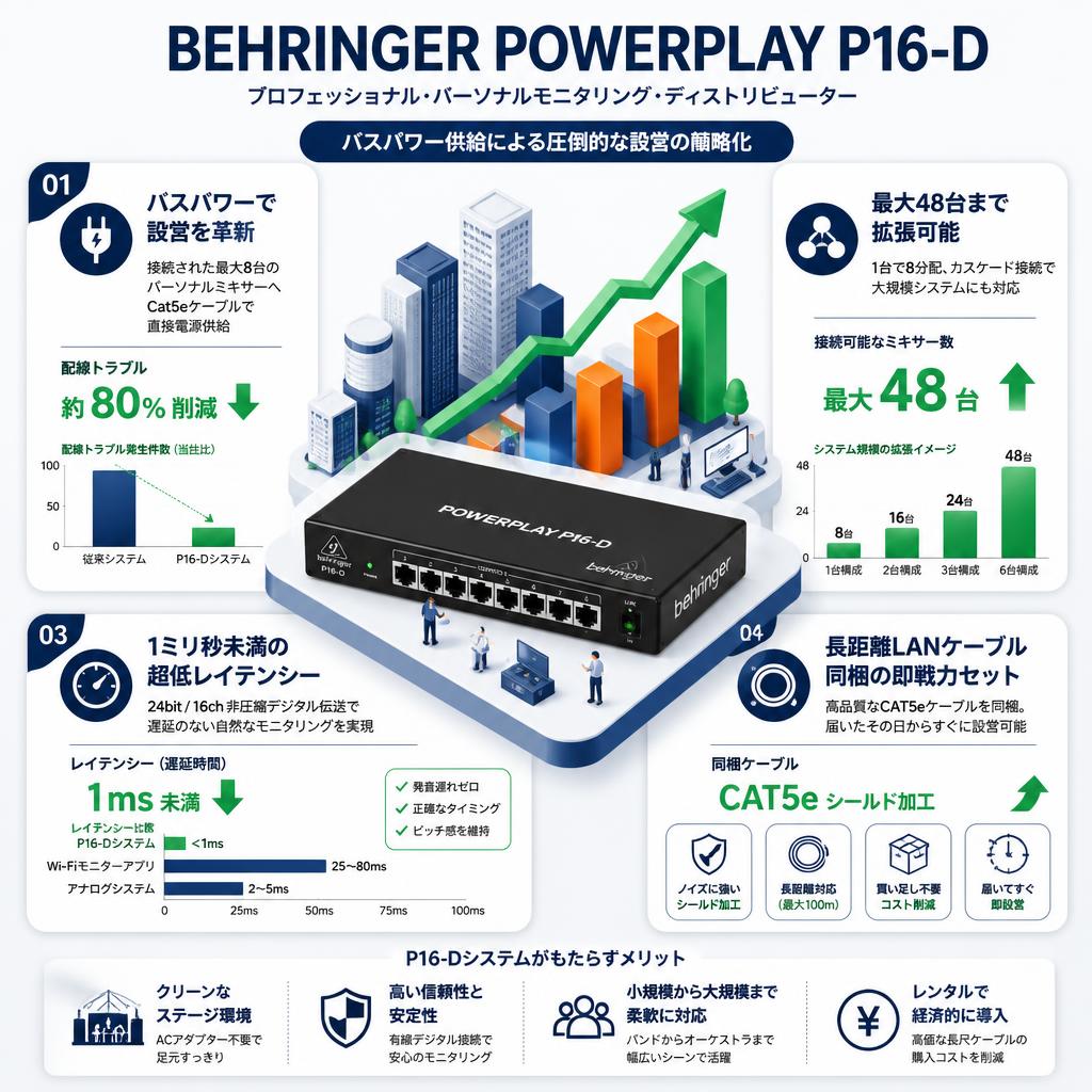 BEHRINGER POWERPLAY P16-D セールスポイント