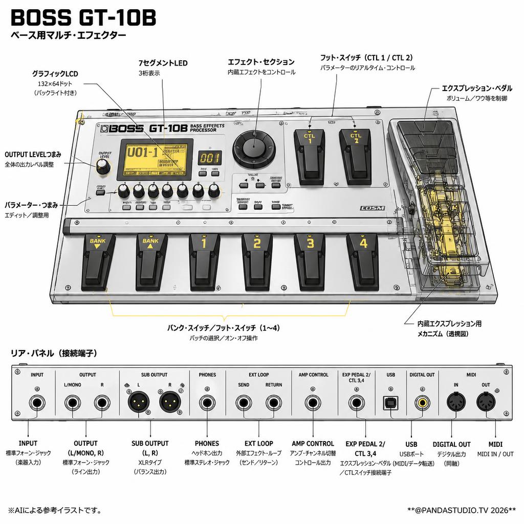 BOSS GT-10B スペック