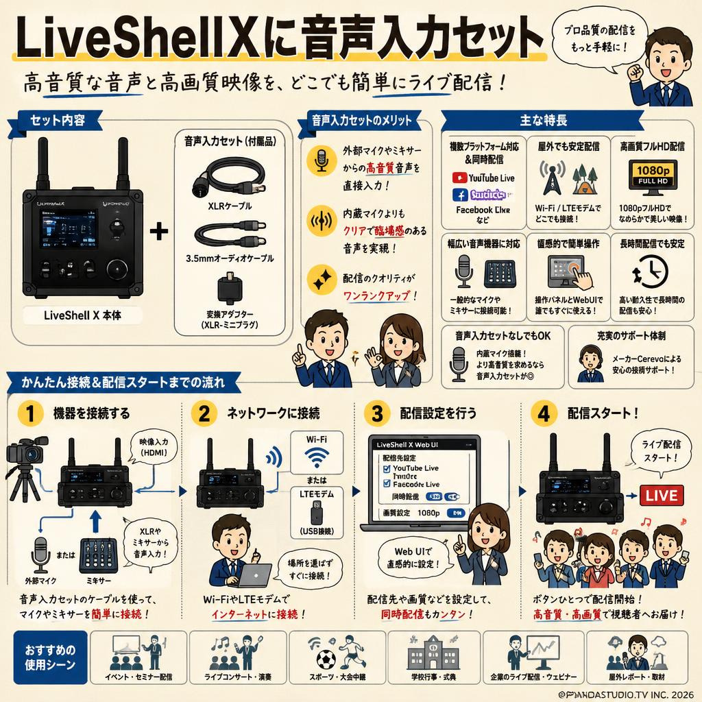 LiveShellXに音声入力セット FAQ（よくある質問と答え）